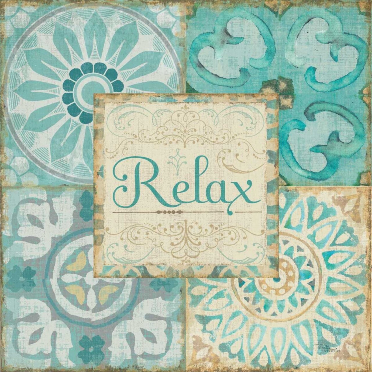 Ocean Tales Tile VI Poster Print by Pela Studio - Item # VARPDX13180